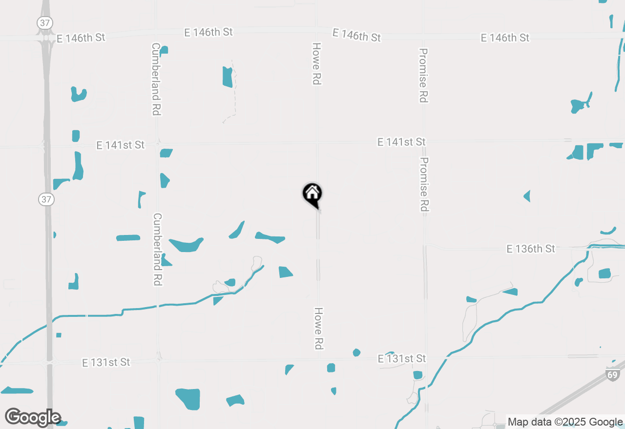 Map of 13765 Howe Road, Fishers, IN 46038