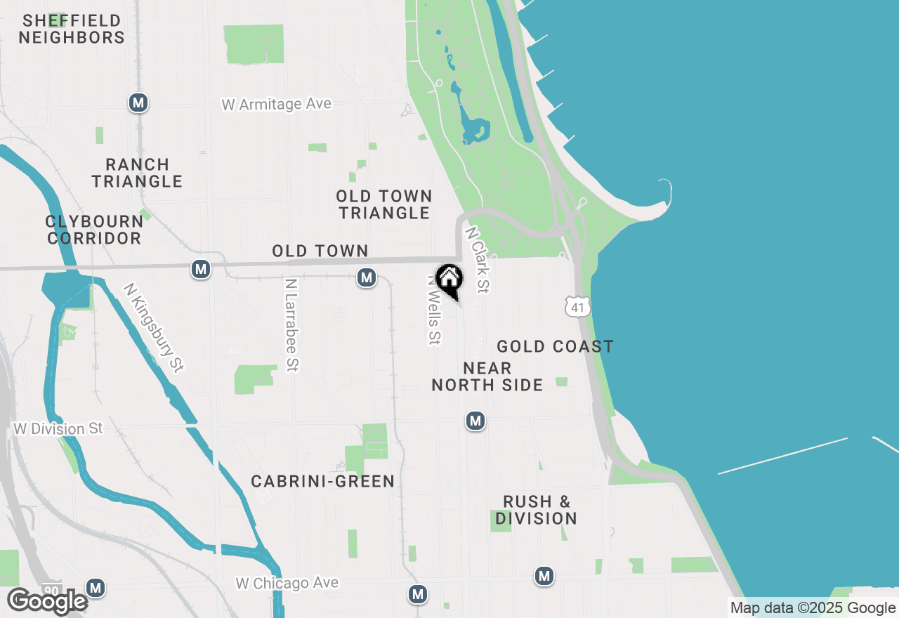 Map of 155 W Burton Place #2, Chicago, IL 60610