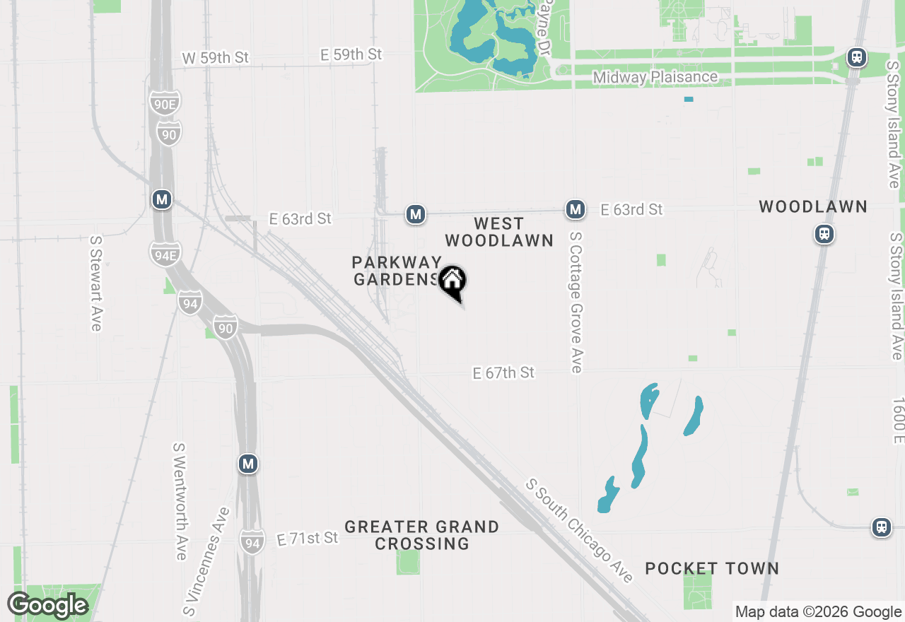Map of 6524 S Eberhart Avenue, Chicago, IL 60637