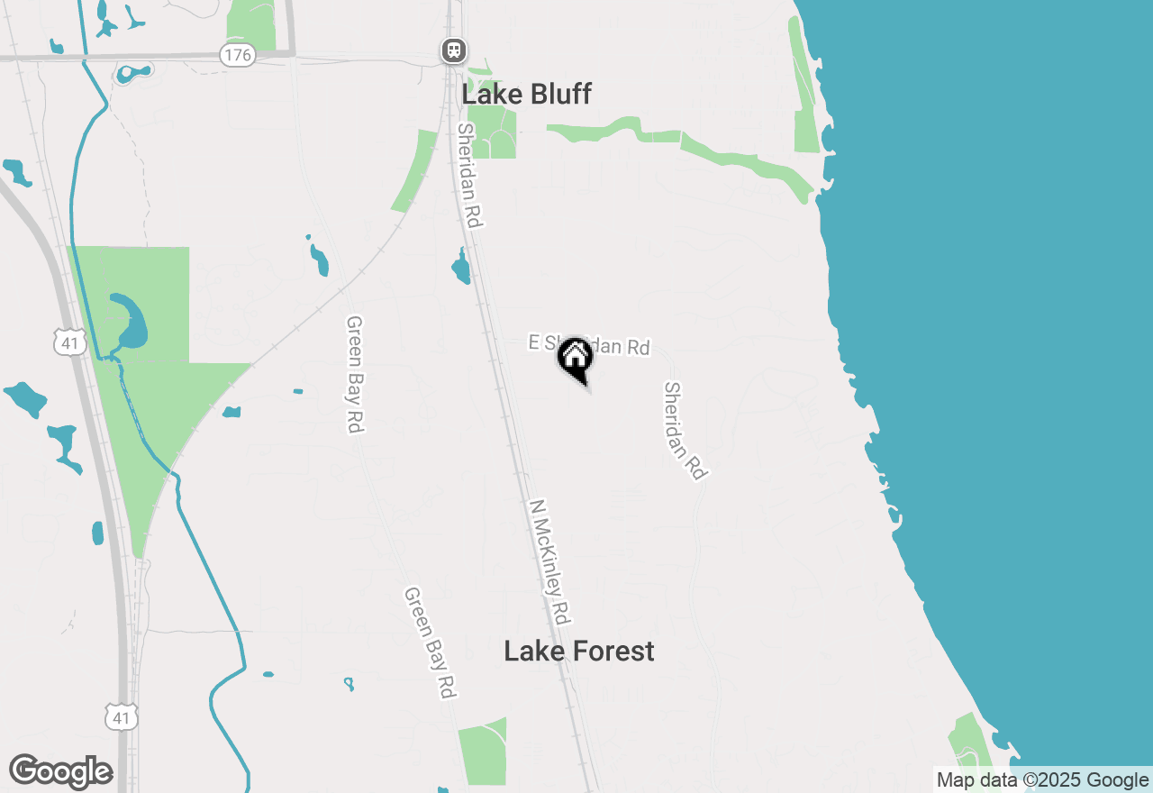 Map of 1539 Greenleaf Avenue, Lake Forest, IL 60045