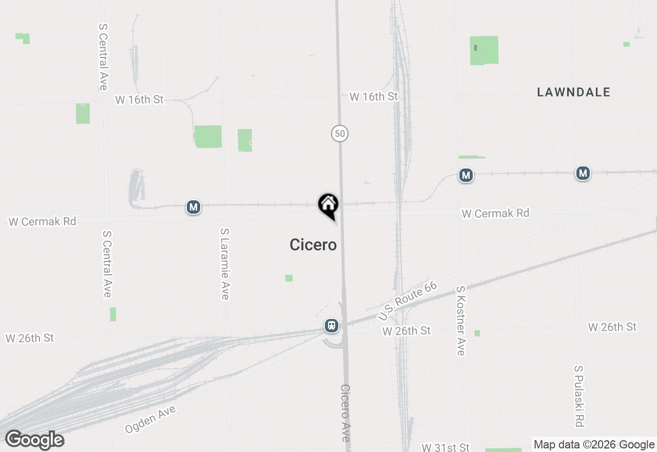 Map of 4822 W 22nd Place, Cicero, IL 60804