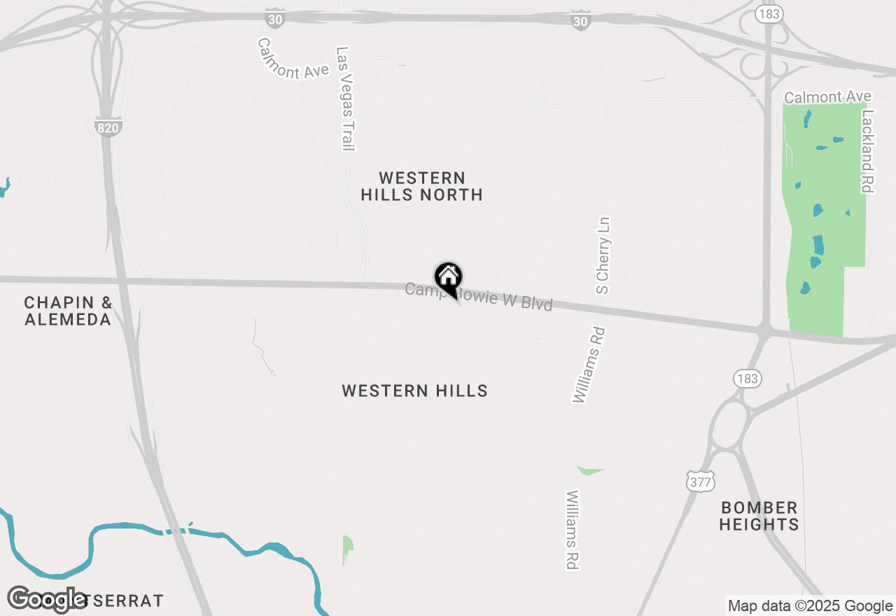 Map of 8309 Camp Bowie Boulevard W #8317, Fort Worth, TX 76116