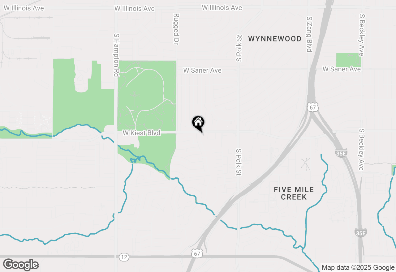 Map of 3515 Cripple Creek Drive, Dallas, TX 75224