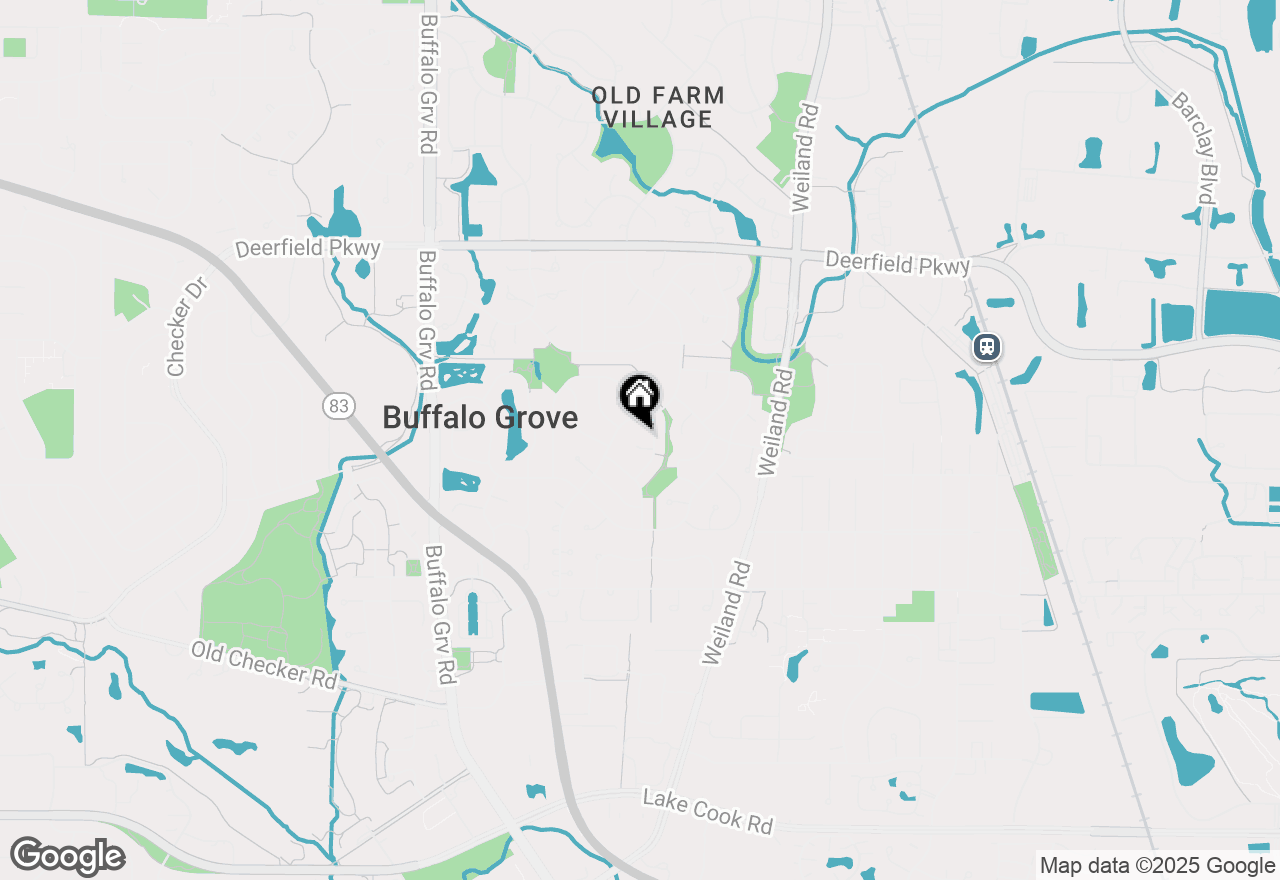 Map of 12 Aberdeen Court, Buffalo Grove, IL 60089