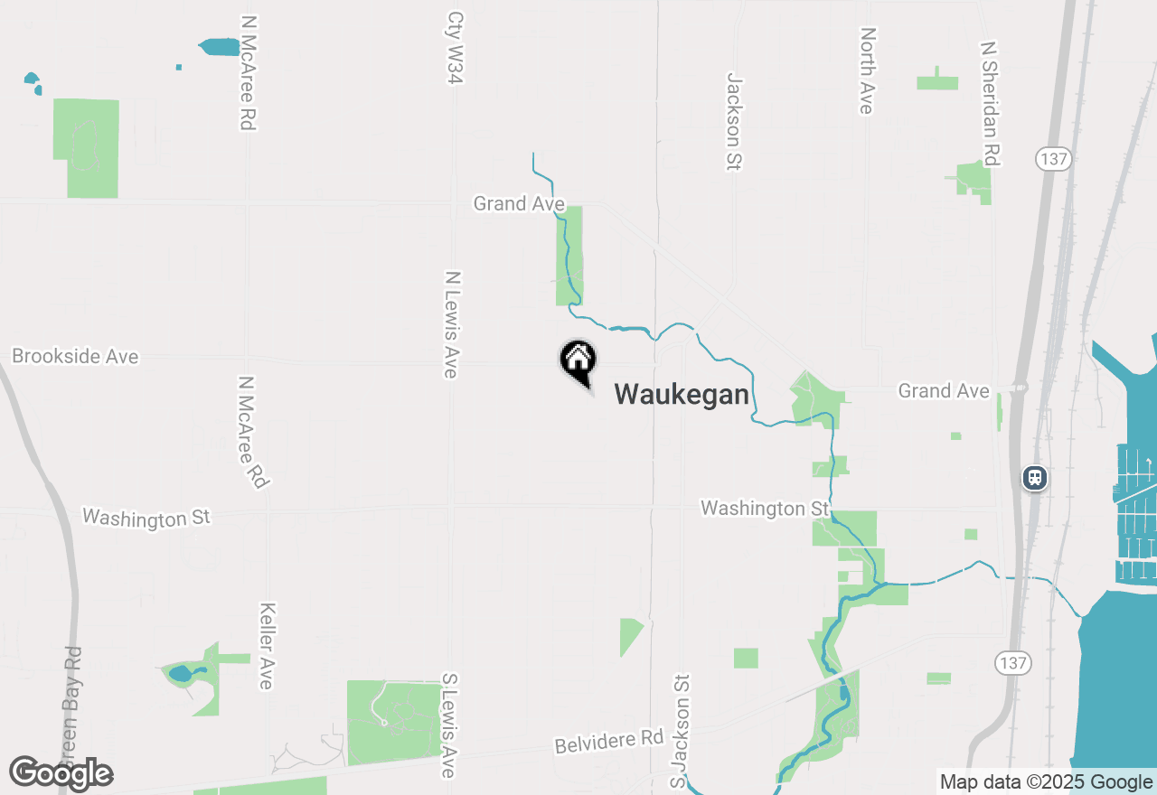 Map of 1504 W Monroe Street, Waukegan, IL 60085