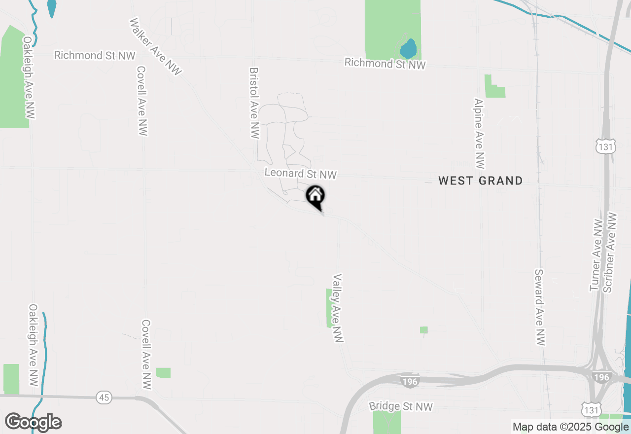 Map of 1352 Walker Avenue Nw, Grand Rapids, MI 49504