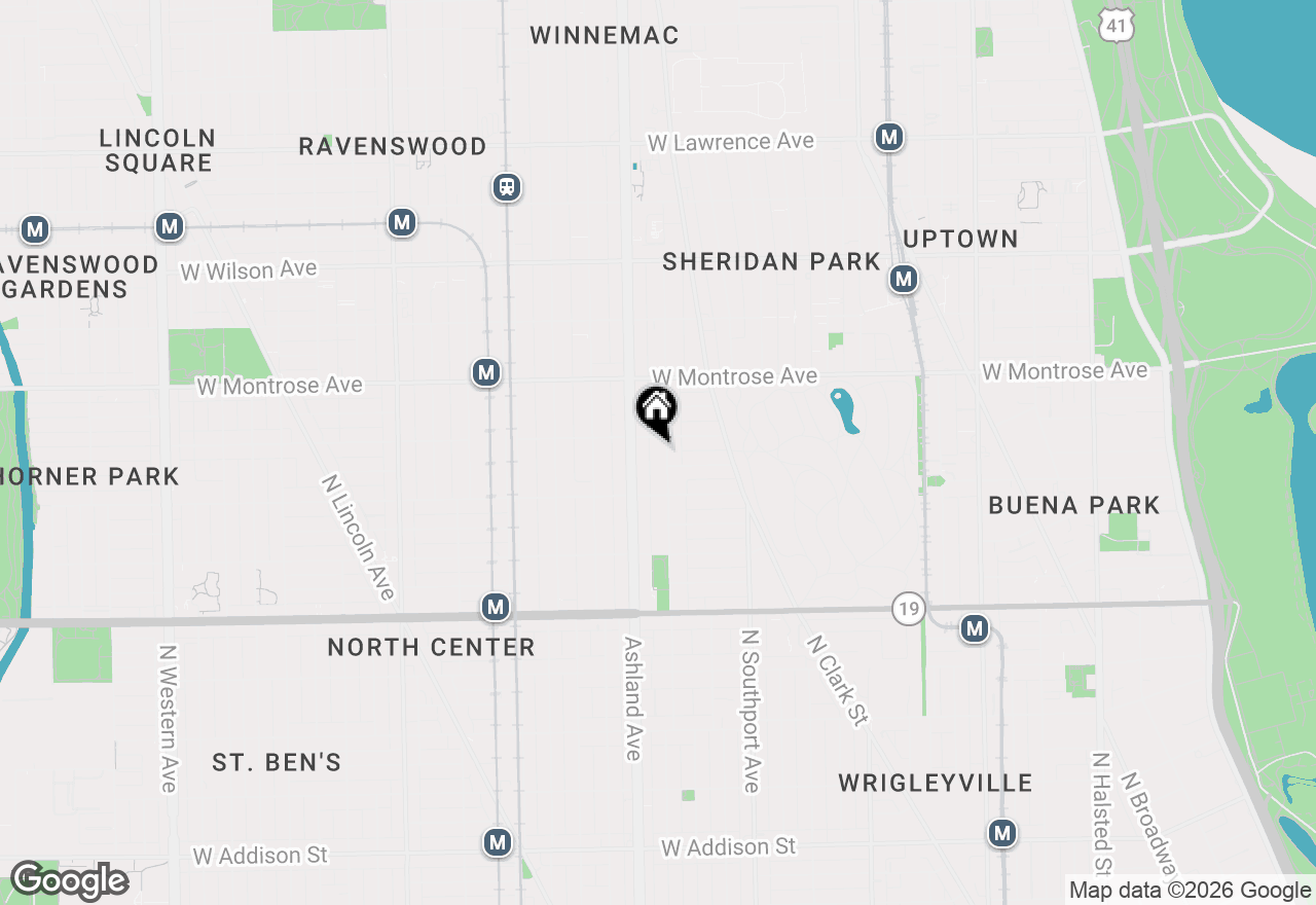 Map of 4244 N Greenview Avenue, Chicago, IL 60613