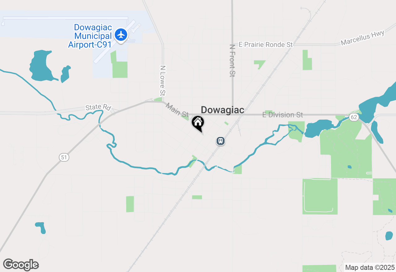 Map of 307 New York Avenue, Dowagiac, MI 49047