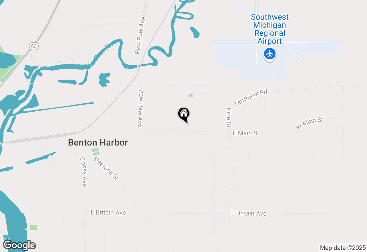 Map of 718 Territorial Road, Benton Harbor, MI 49022