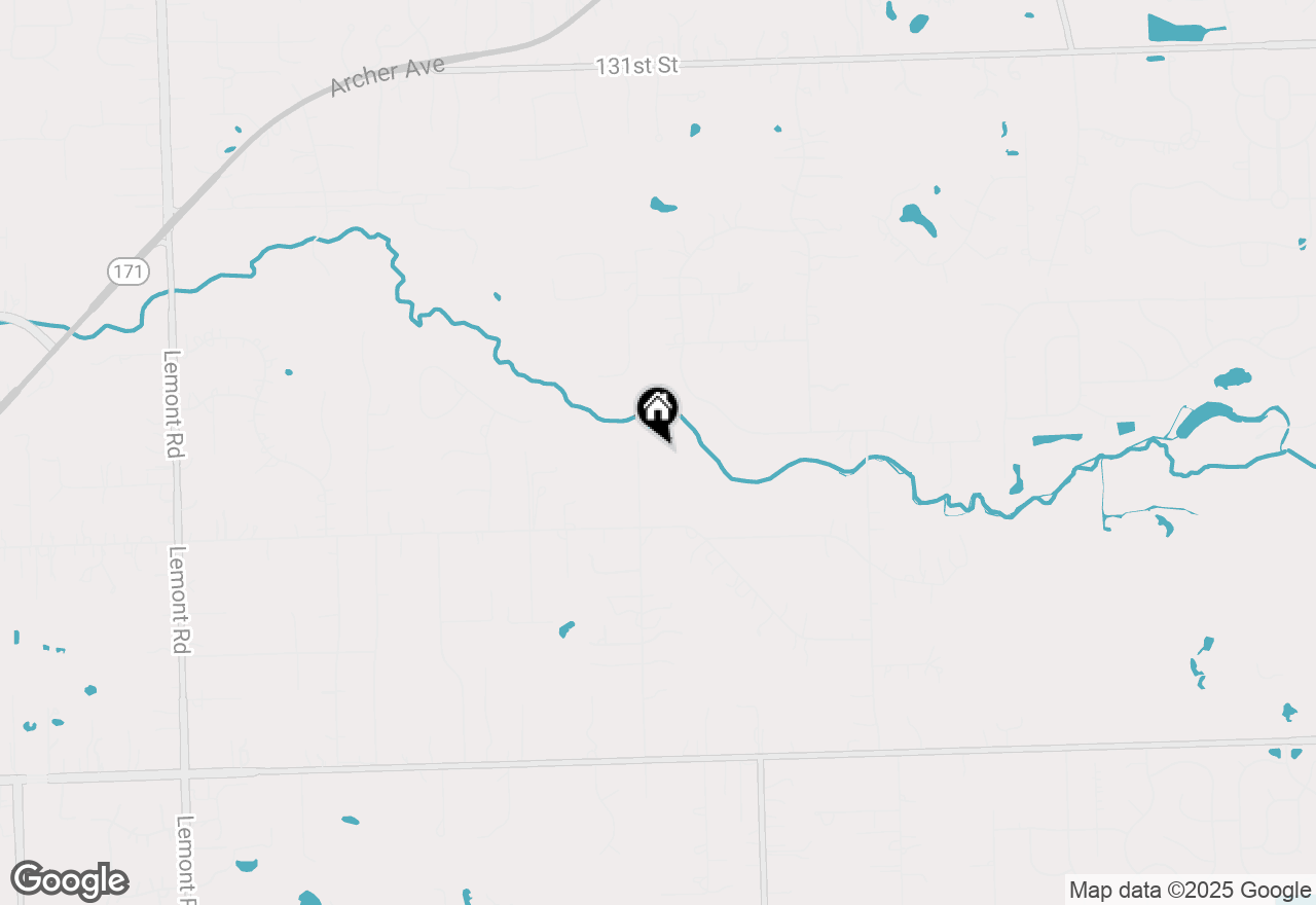 Map of 13745 S King Road, Homer Glen, IL 60491