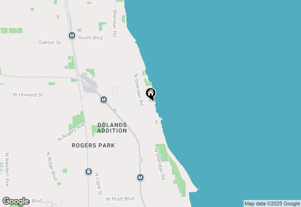 Map of 1320 W Birchwood Avenue #1, Chicago, IL 60626