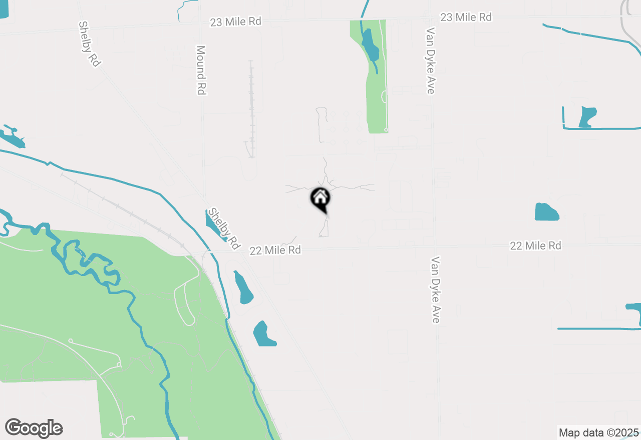 Map of 49226 Heyward, Shelby Twp, MI 48317