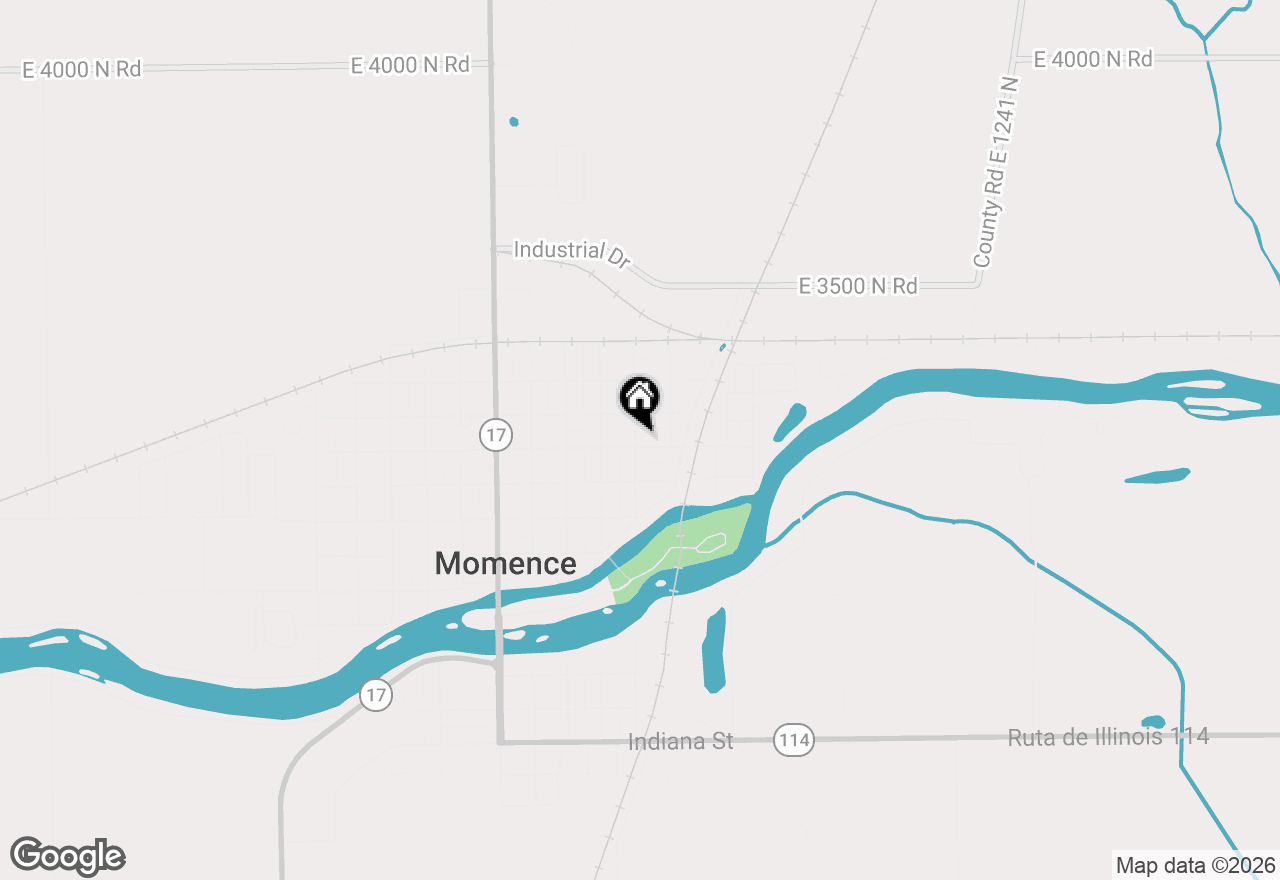 Map of 502 E 4th Street, Momence, IL 60954