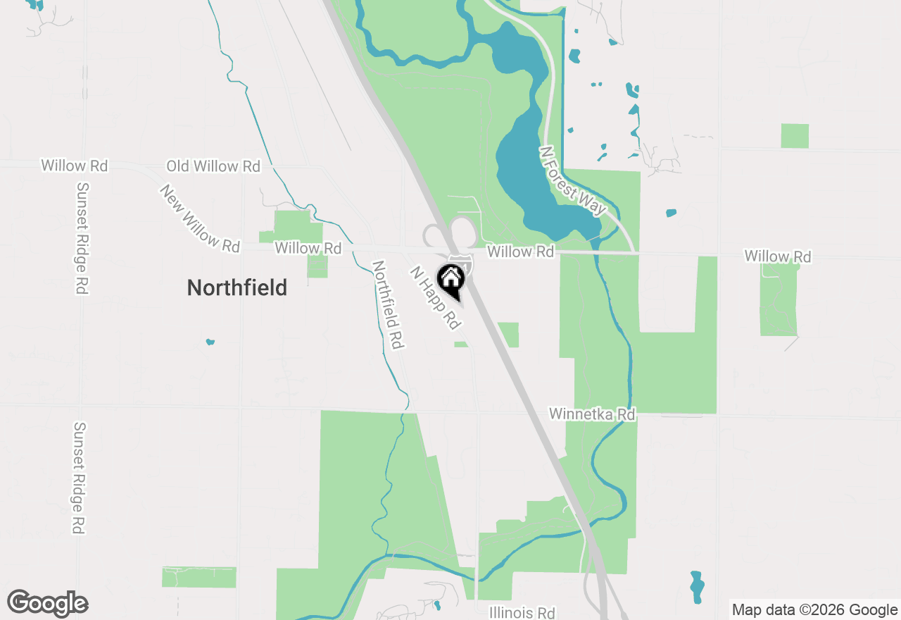 Map of 307 Crestwood Village, Northfield, IL 60093