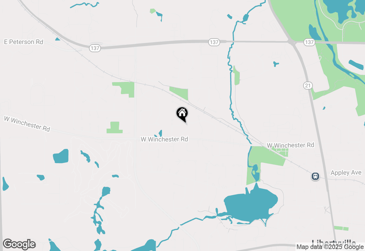 Map of 1220 Trinity Place, Libertyville, IL 60048