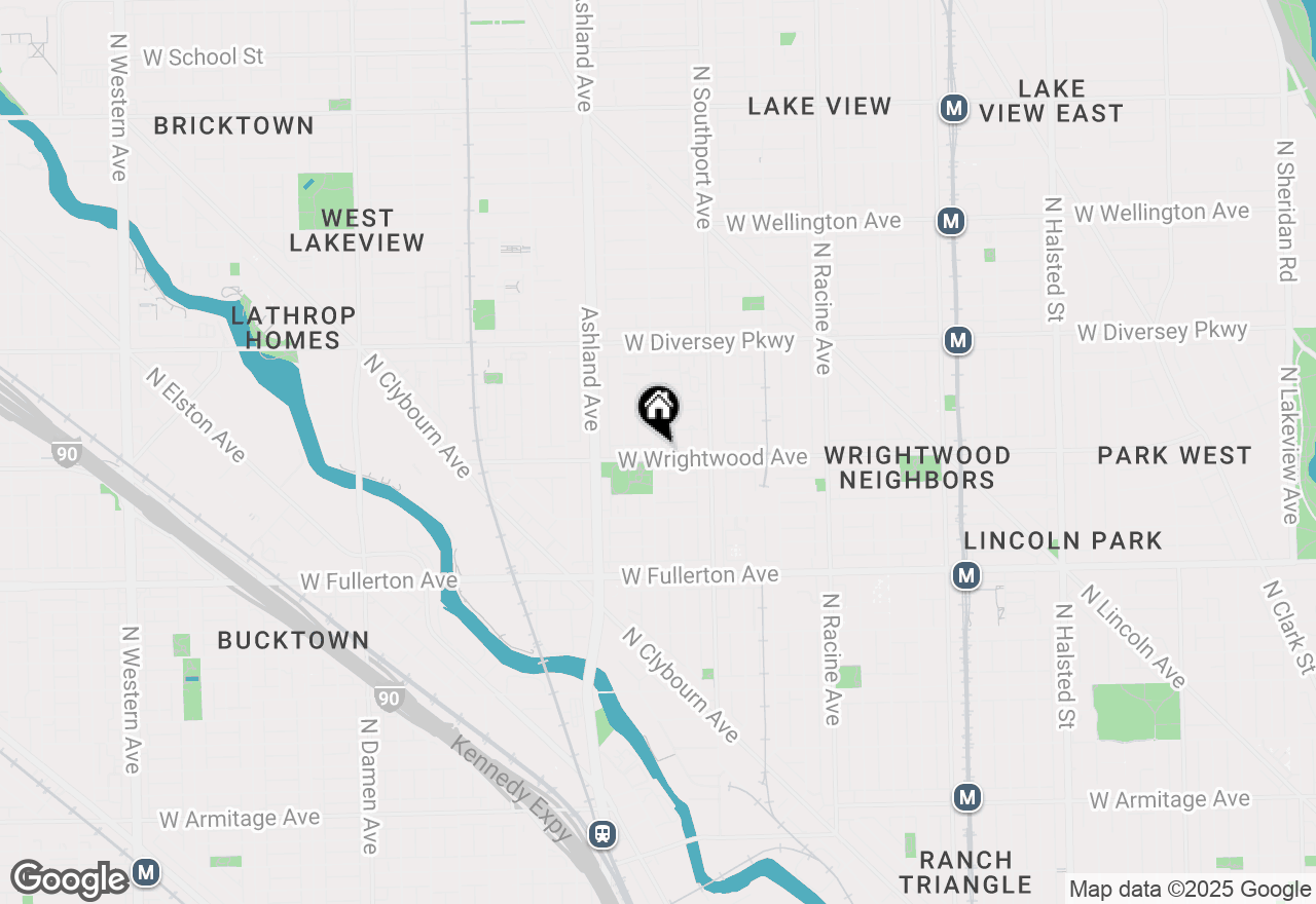 Map of 1450 W Wrightwood Avenue, Chicago, IL 60614