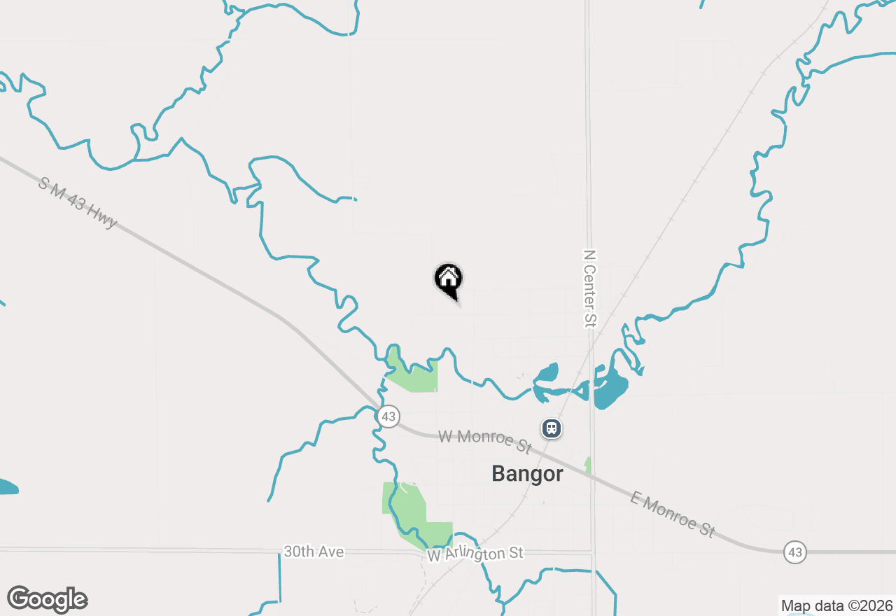 Map of 614 W High Street, Bangor, MI 49013