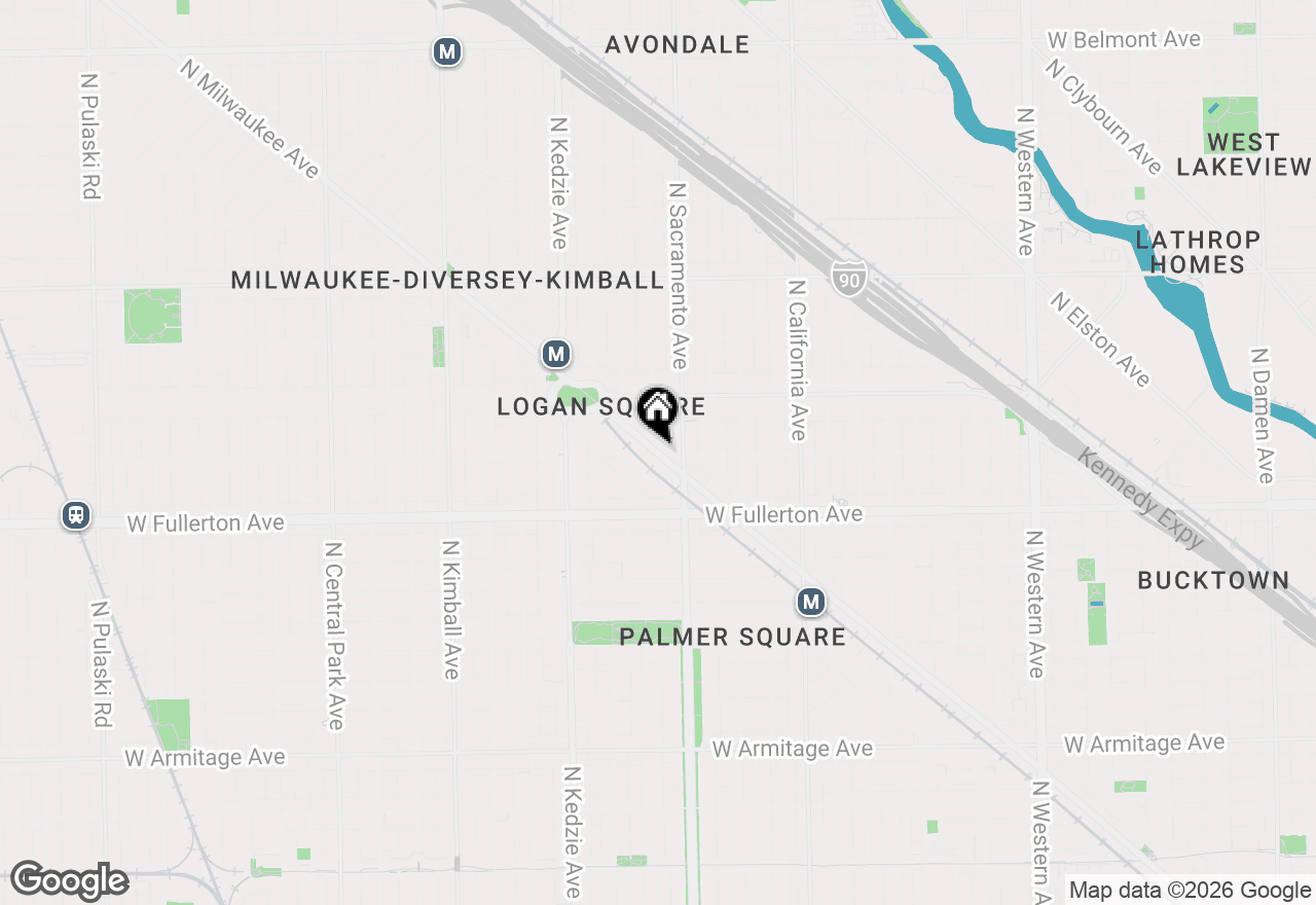 Map of 2491 N Milwaukee Avenue #3S, Chicago, IL 60647