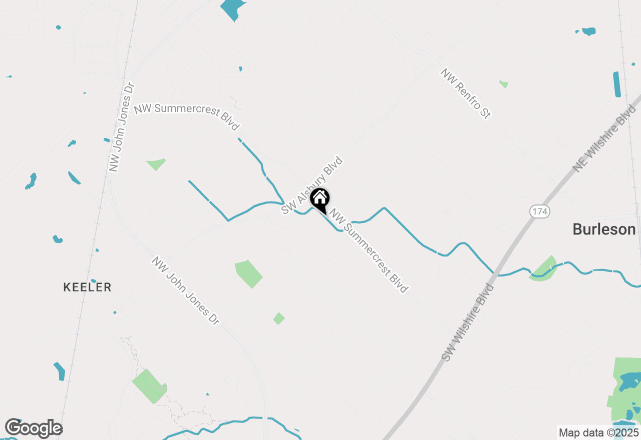 Map of 708 Creekview Drive, Burleson, TX 76028