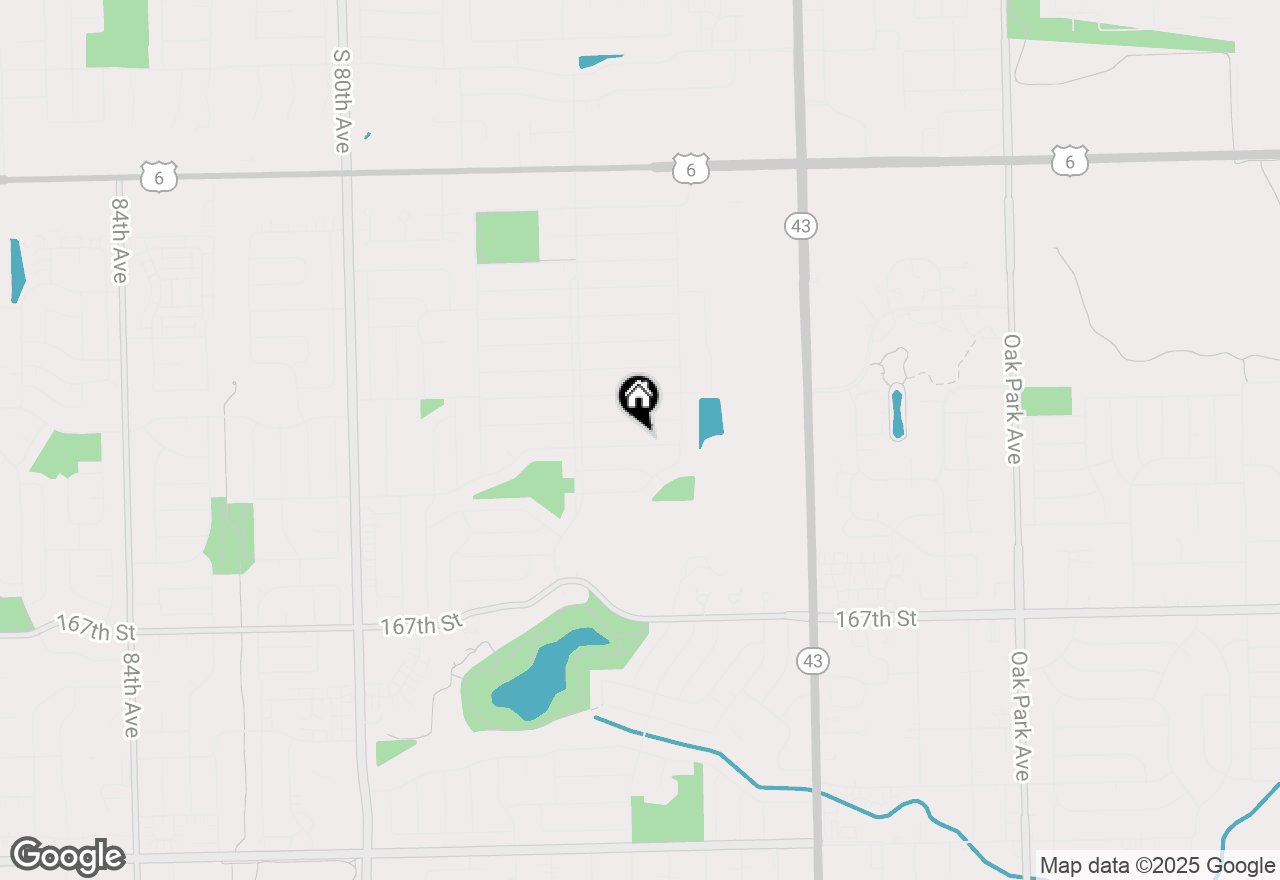 Map of 7444 Nottingham Drive, Tinley Park, IL 60477