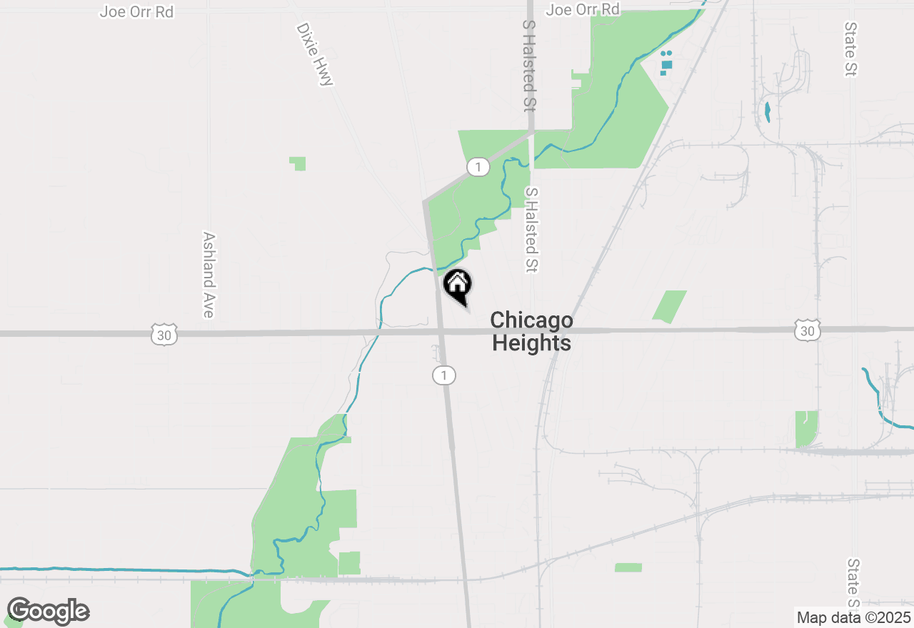 Map of 1326 Vincennes Avenue, Chicago Heights, IL 60411