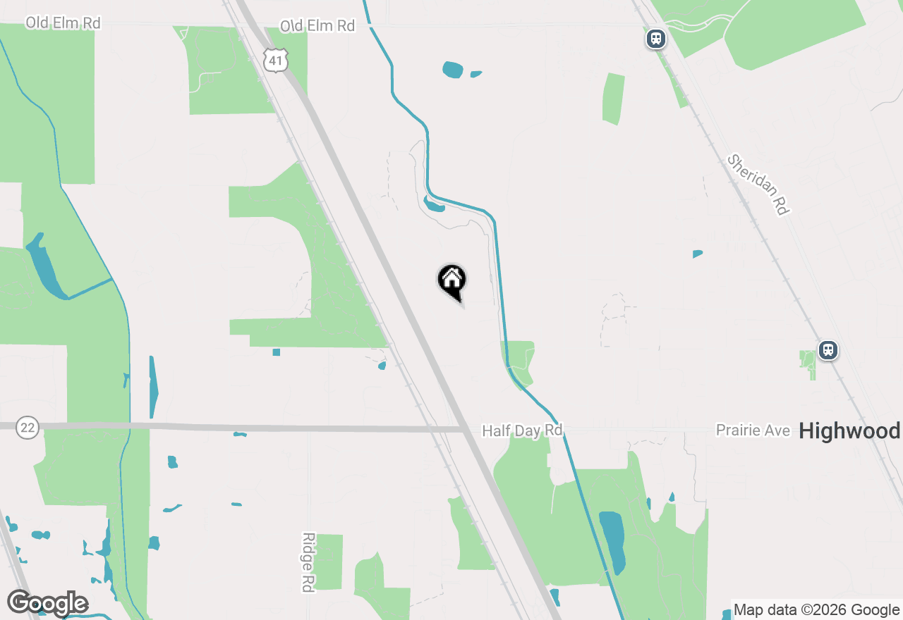 Map of 2892 Parkside Drive, Highland Park, IL 60035
