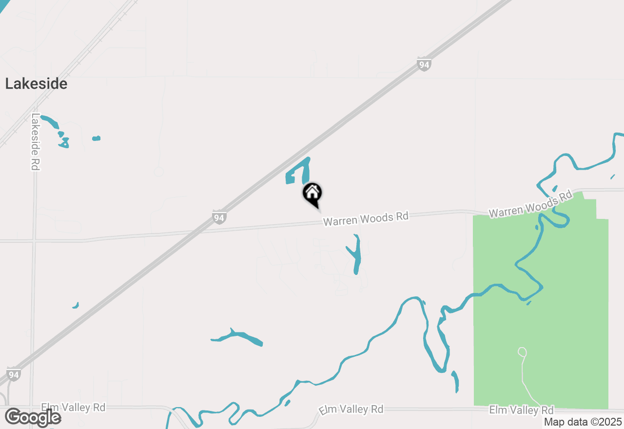 Map of  W Warren Woods Road, Lakeside, MI 49128