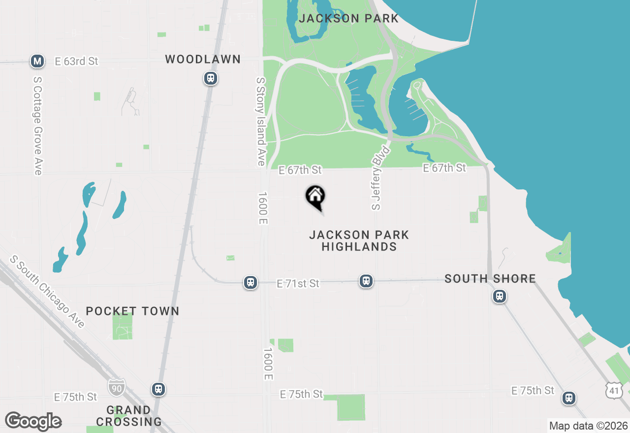 Map of 6840 S Cregier Avenue, Chicago, IL 60649