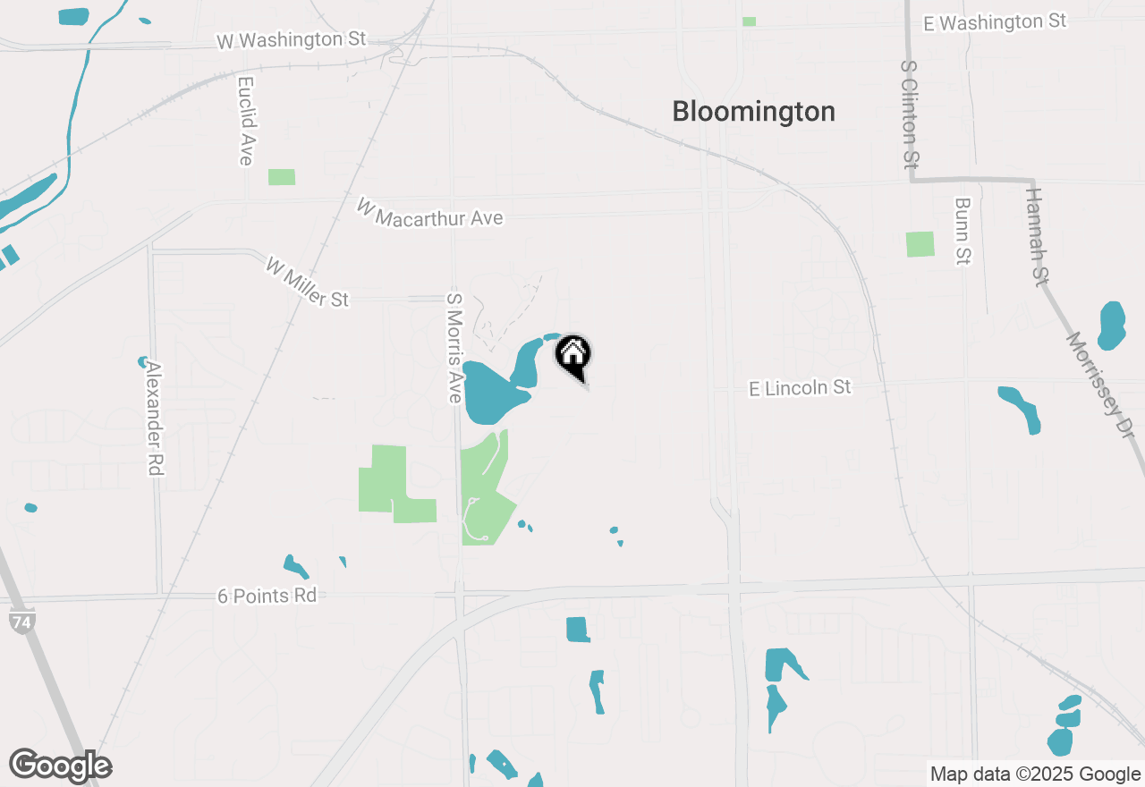 Map of 110 Lake Street, Bloomington, IL 61701