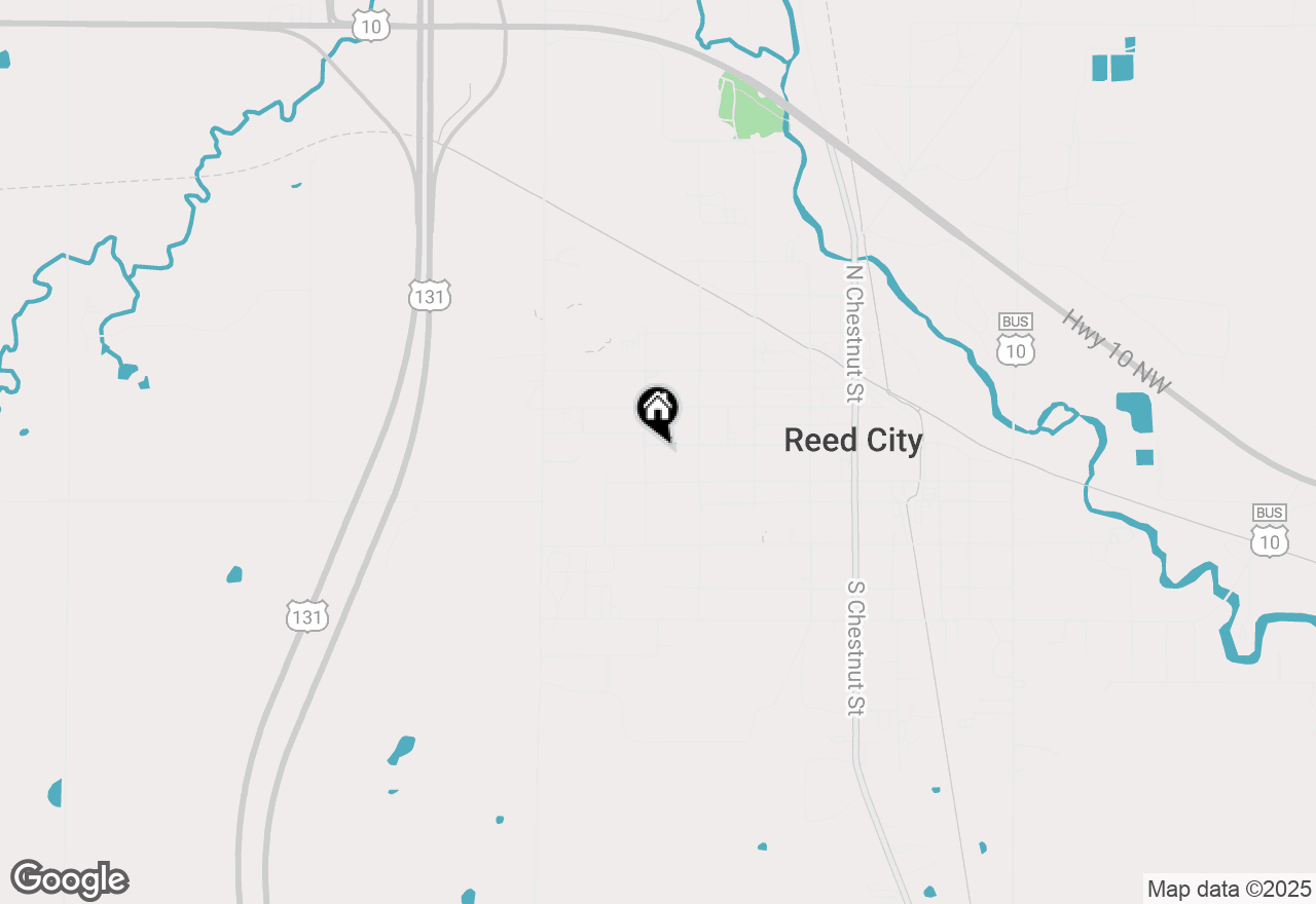 Map of 443 W Slosson Avenue, Reed City, MI 49677