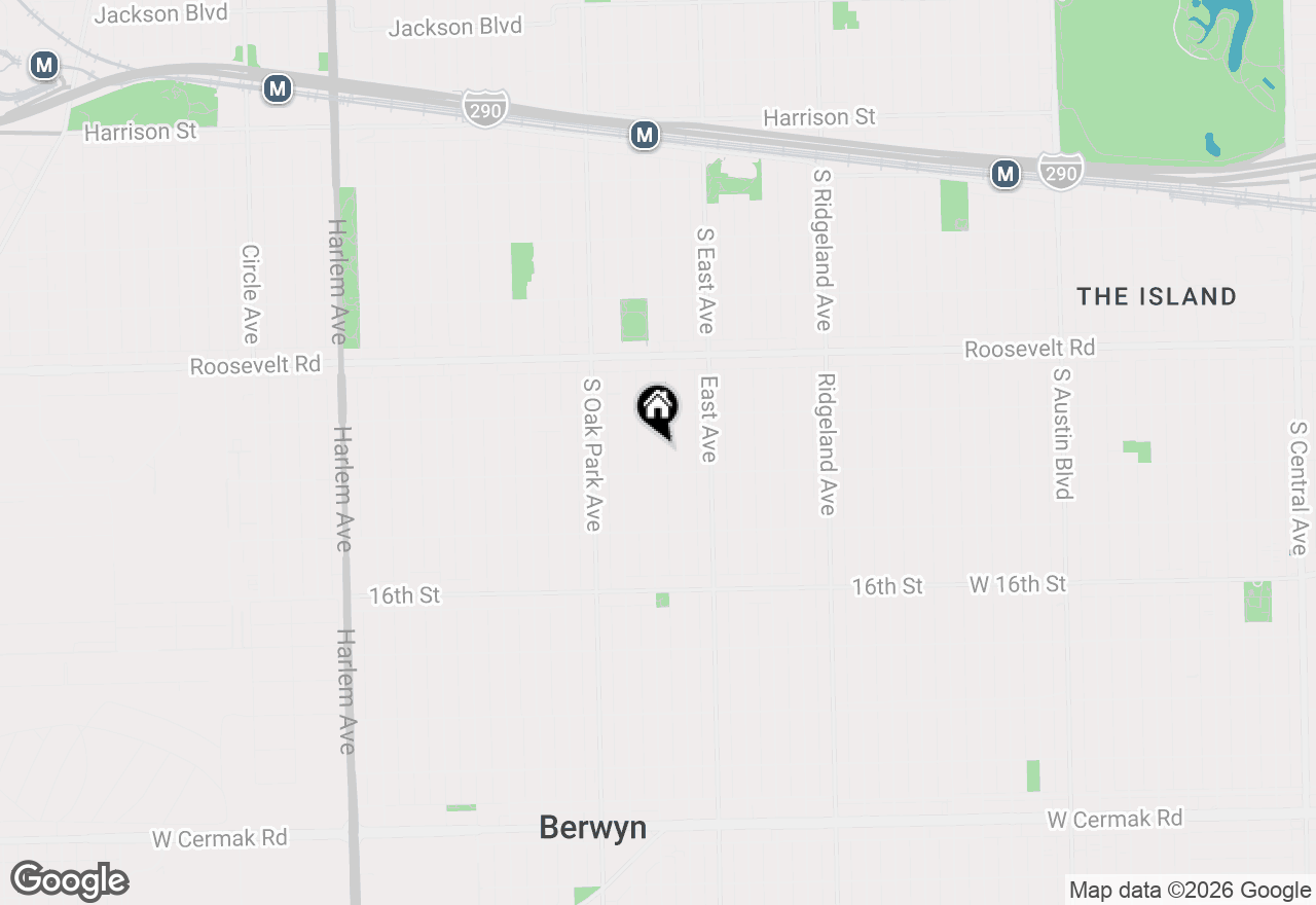 Map of 1331 Wesley Avenue, Berwyn, IL 60402
