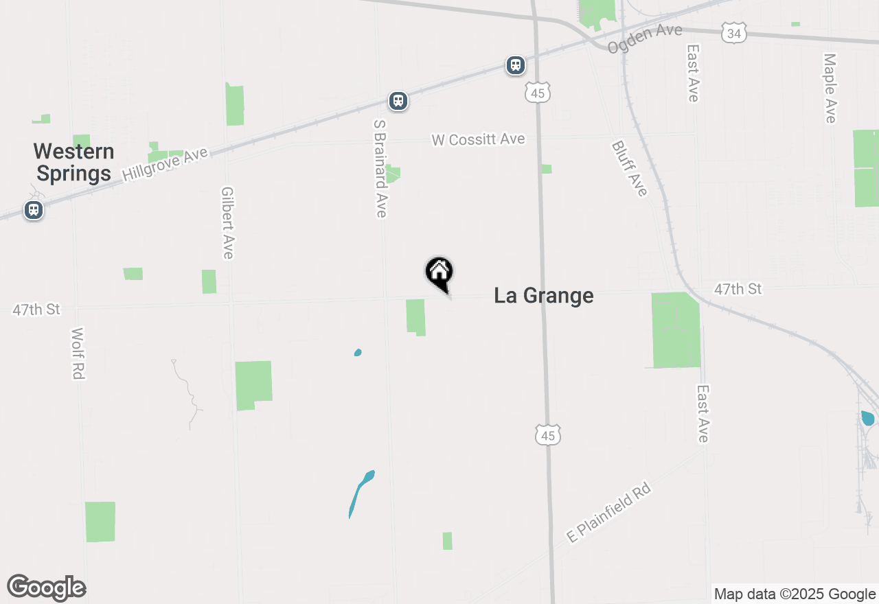 Map of 504 S Spring Avenue, La Grange, IL 60525