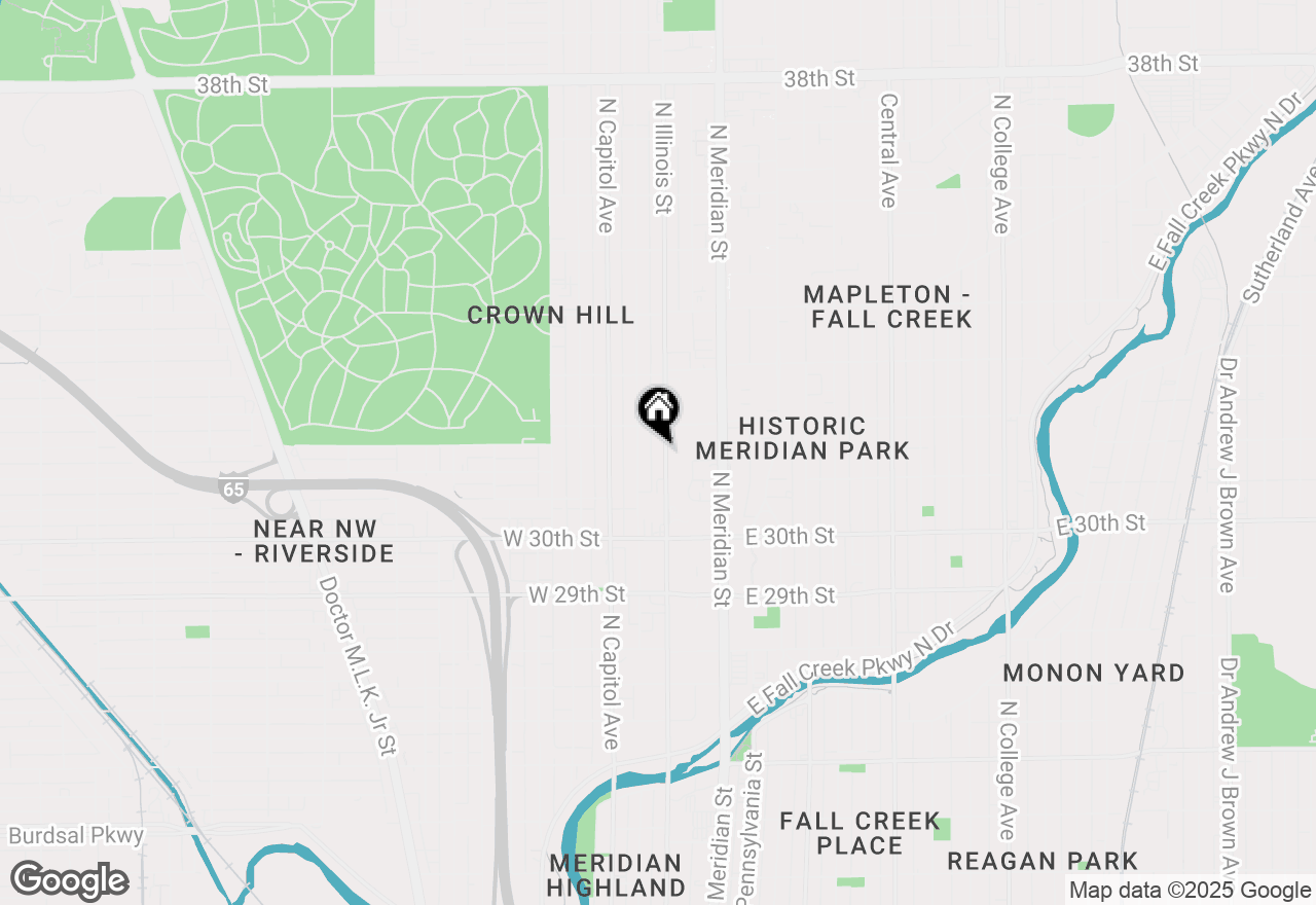 Map of 3140 N Illinois Street, Indianapolis, IN 46208