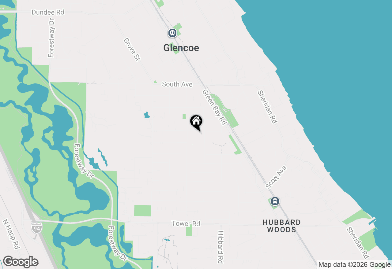 Map of 416 Madison Avenue, Glencoe, IL 60022