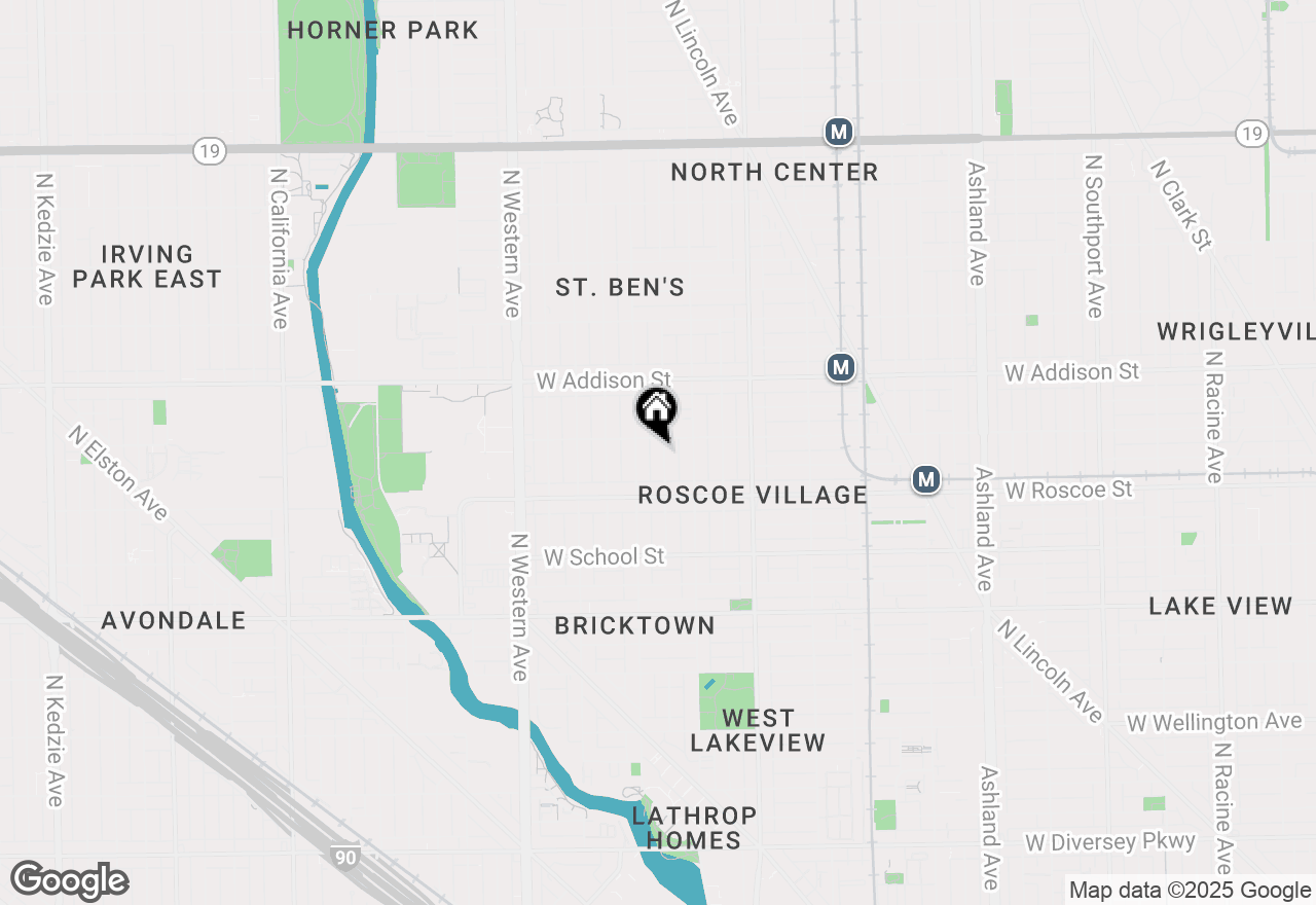 Map of 3444 N Hamilton Avenue, Chicago, IL 60618