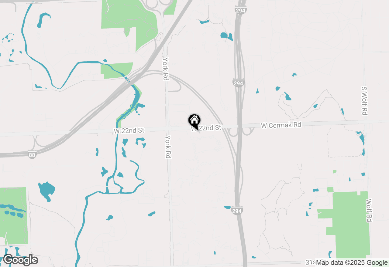 Map of 69 Windsor Drive, Oak Brook, IL 60523