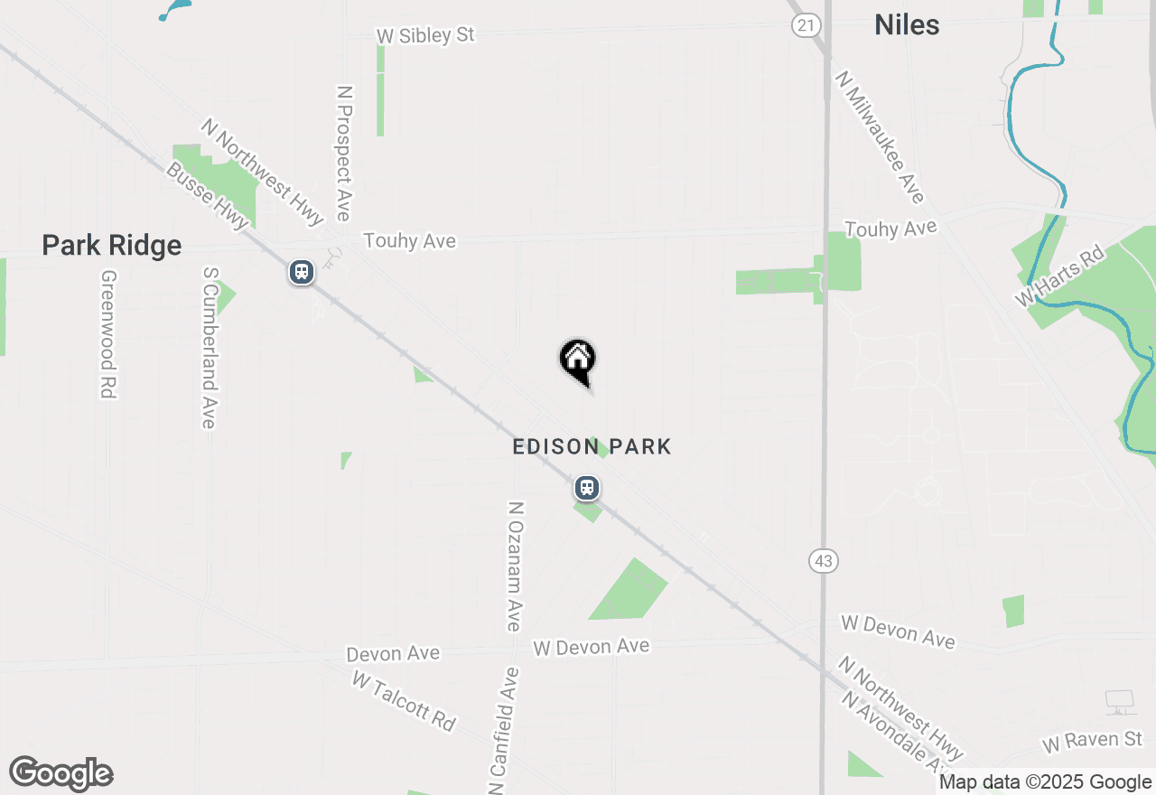 Map of 6881 N Overhill Avenue #2, Chicago, IL 60631