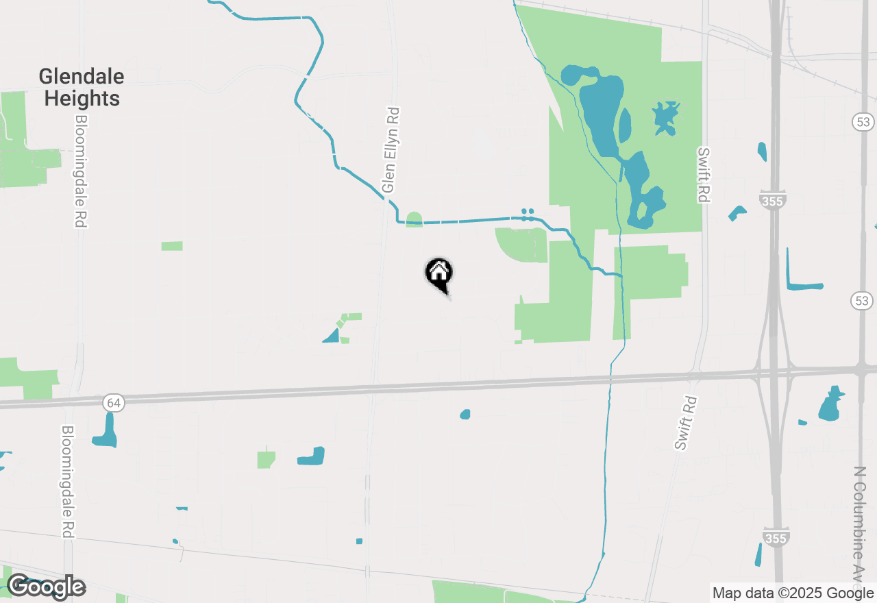 Map of 661 Easy Street, Glendale Heights, IL 60139