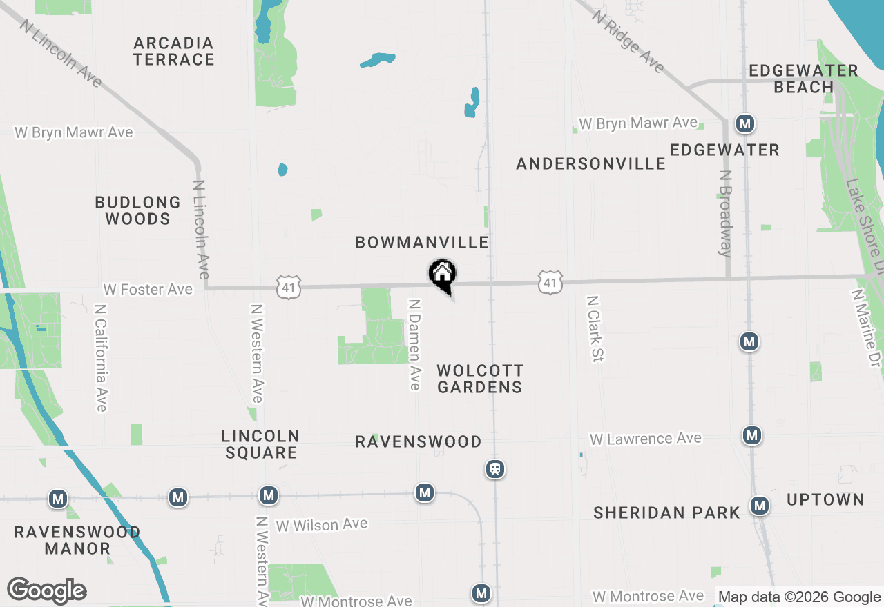 Map of 5117 N Winchester Avenue #1S, Chicago, IL 60640