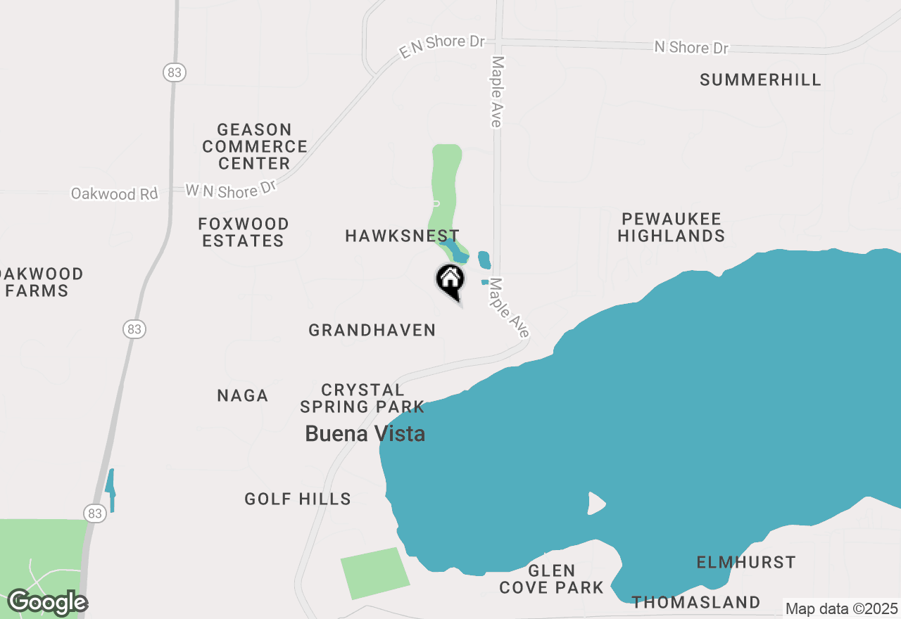 Map of N28W30188 Red Hawk Ct, Pewaukee, WI 53072