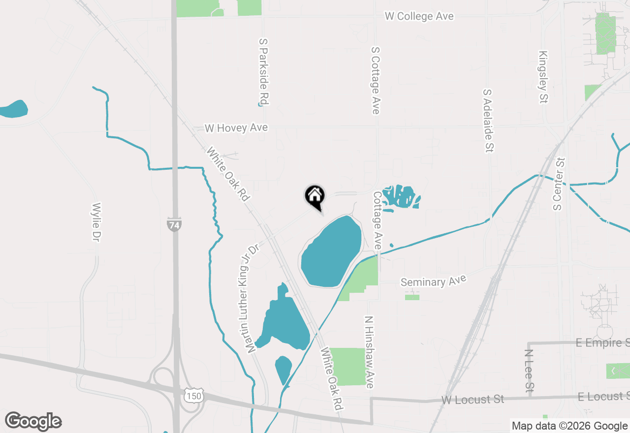 Map of 7 Lake Ridge Court, Bloomington, IL 61701