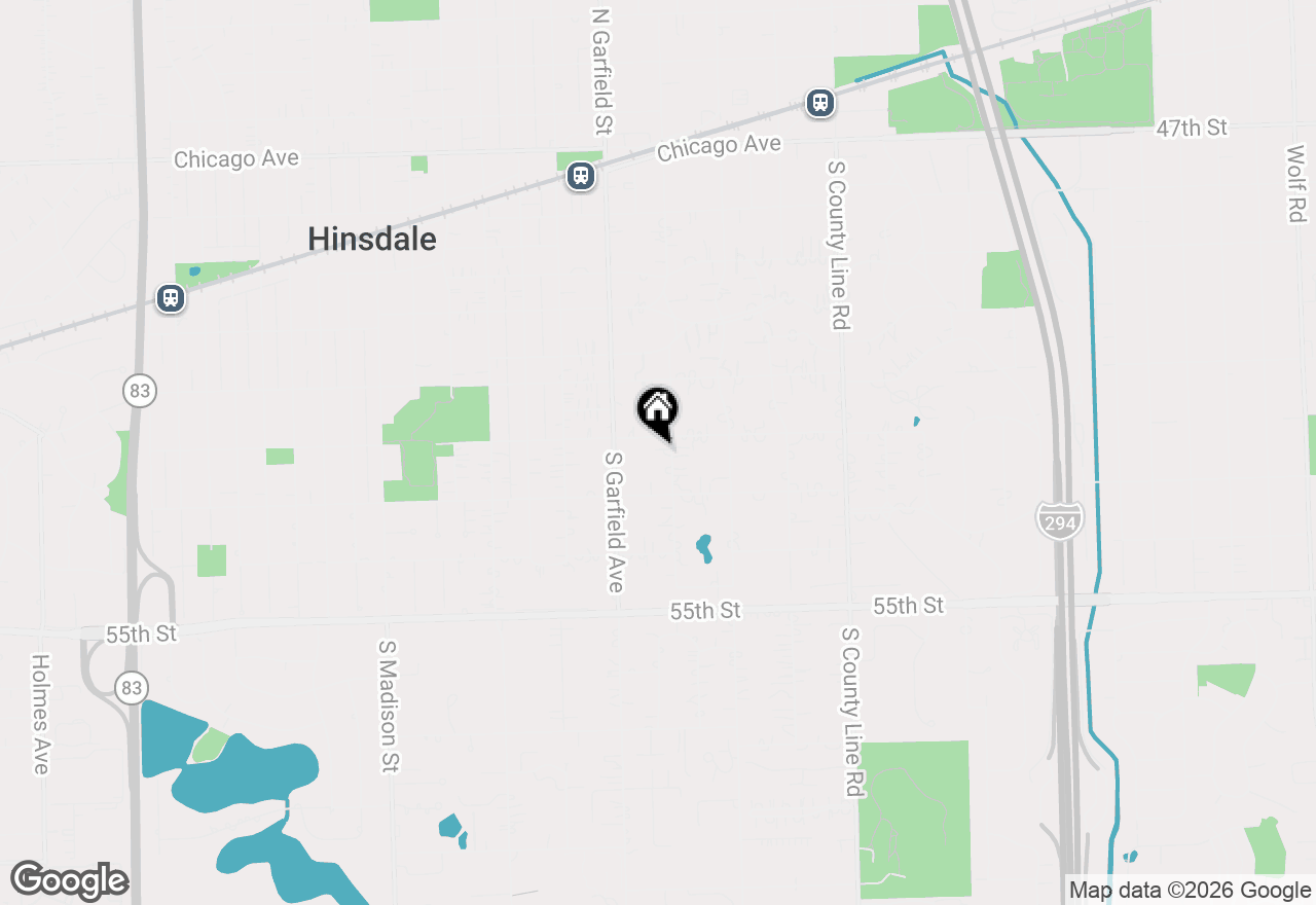 Map of 714 S Park Avenue, Hinsdale, IL 60521