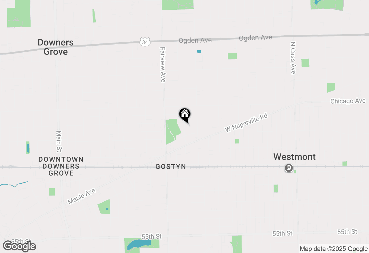 Map of 4831 Florence Avenue, Downers Grove, IL 60515