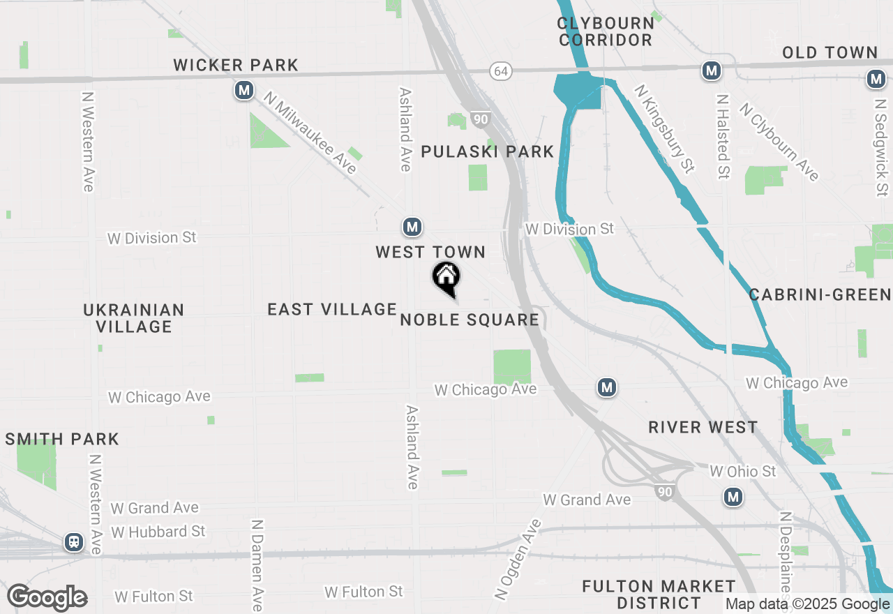 Map of (Address confidential), Chicago, Illinois 60642