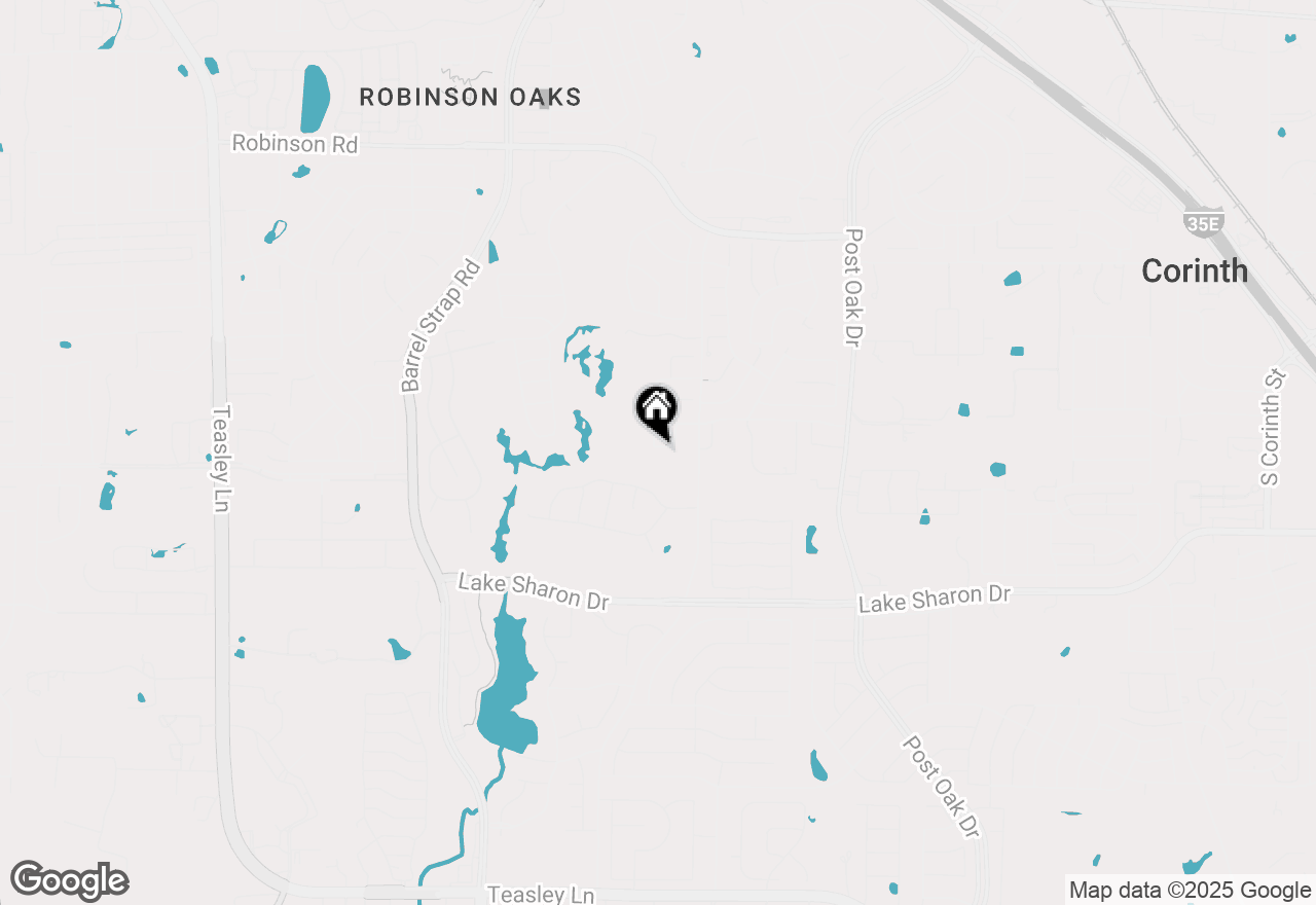 Map of 1602 Creekside Drive, Corinth, TX 76210
