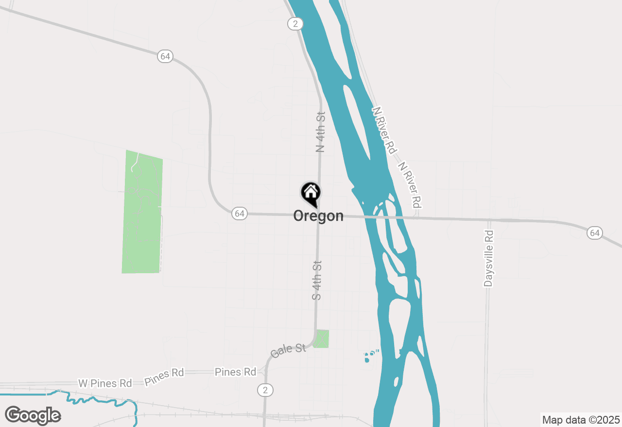 Map of 410 W Washington Street, Oregon, IL 61061