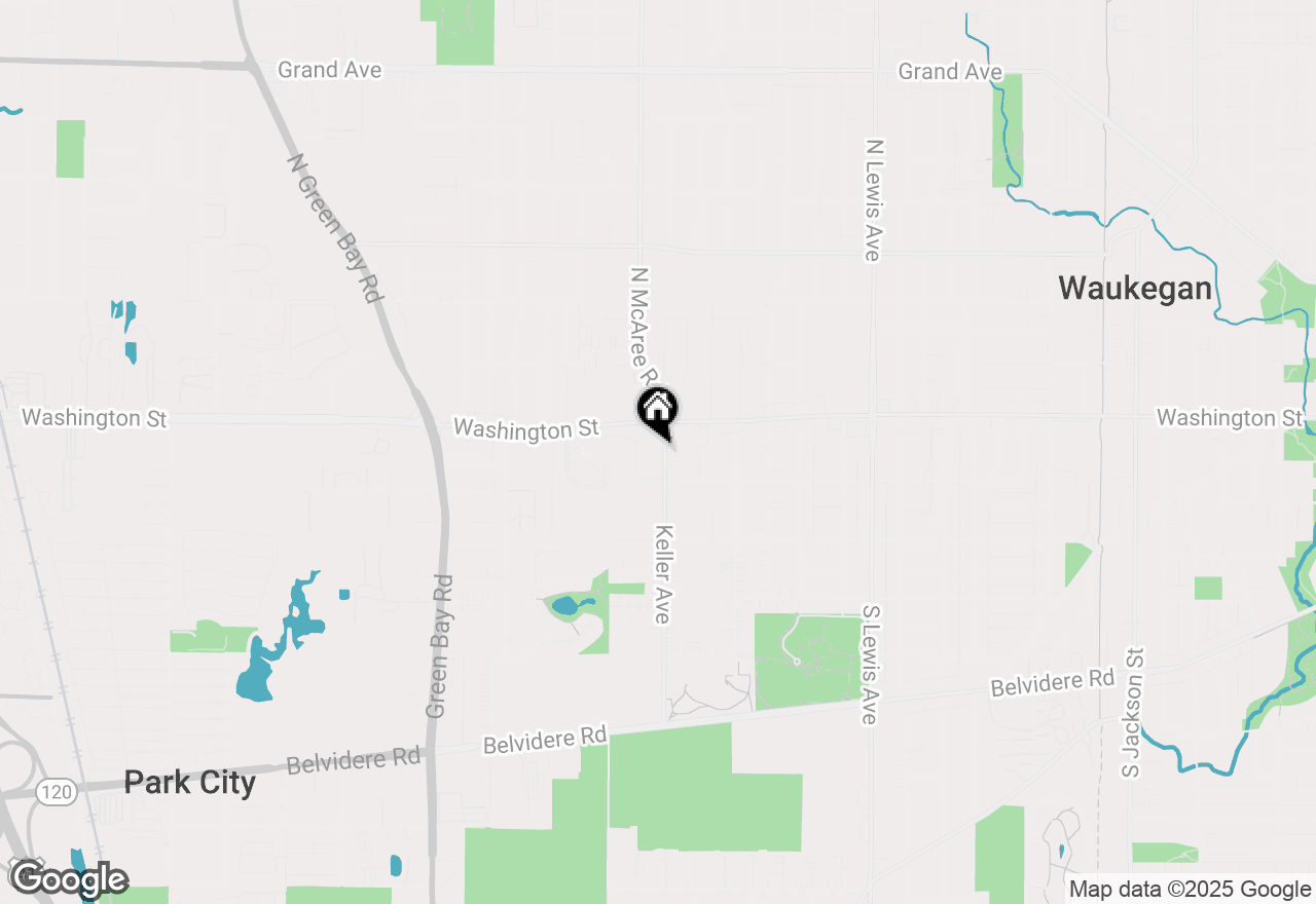 Map of 26 Keller Avenue, Waukegan, IL 60085