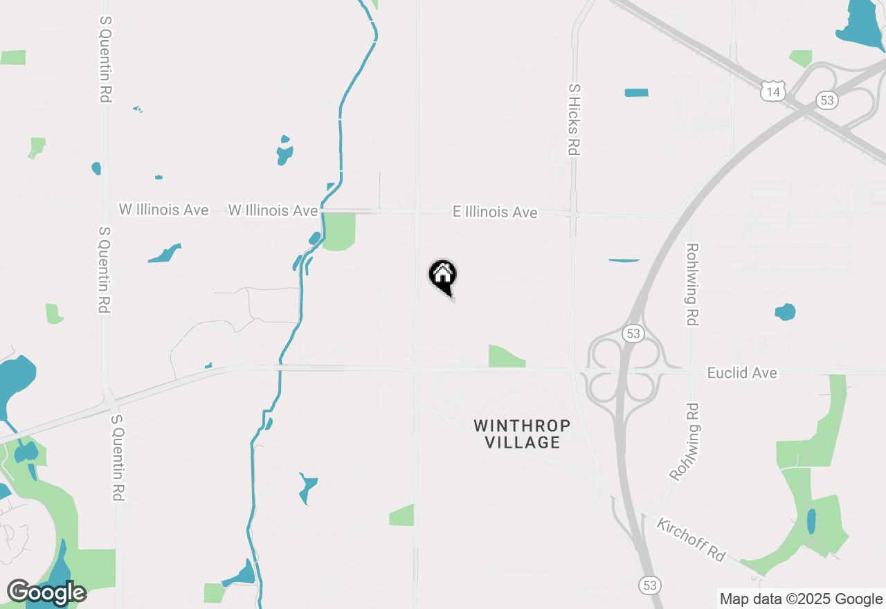 Map of 4633 Gettysburg Drive, Rolling Meadows, IL 60008