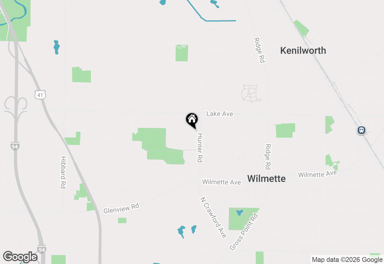 Map of (Address confidential), Wilmette, Illinois 60091