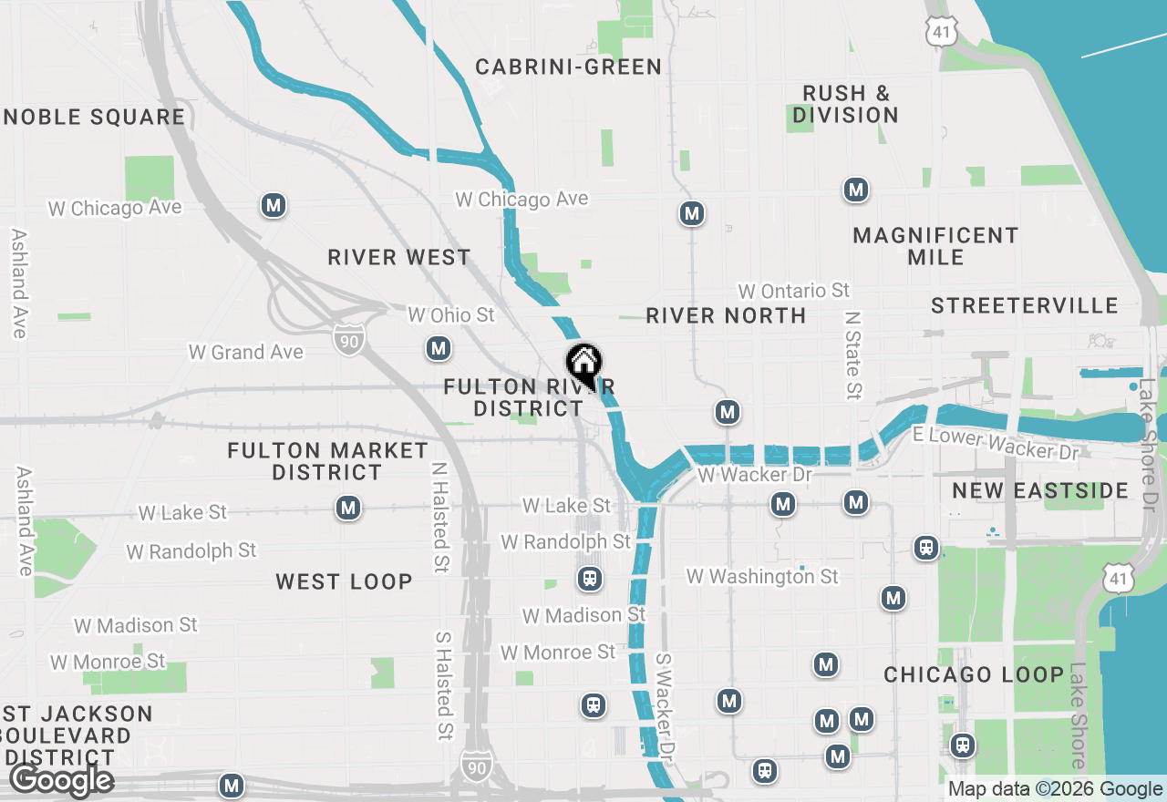 Map of 400 N Clinton Street #401, Chicago, IL 60654